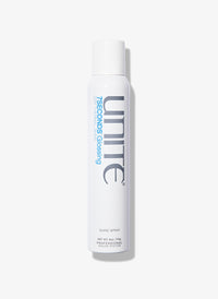 White spray bottle of UNITE Hair 7SECONDS Glossing Spray.